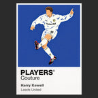 Harry Kewell Leeds United Icon Frame artwork in black