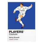 Harry Kewell Leeds United Icon Frame artwork in white