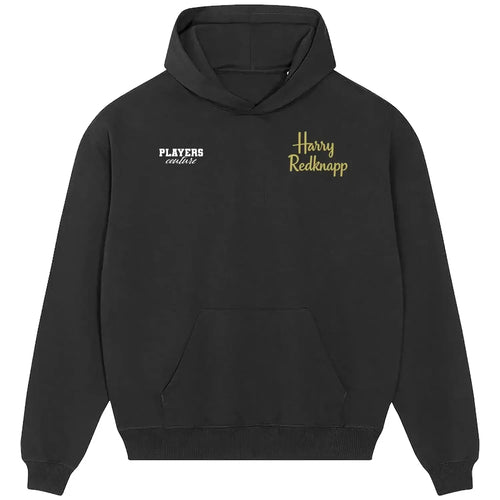 Harry Redknapp hoodie – black men's hoodie featuring the Harry Redknapp Players Couture logo
