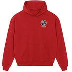 Harry Redknapp hoodie – red men's hoodie featuring the Harry Redknapp Players Couture logo