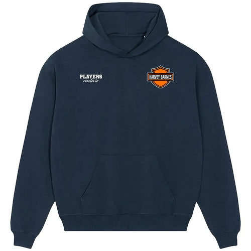 Harvey Barnes hoodie – navy men's hoodie featuring the Harvey Barnes Players Couture logo