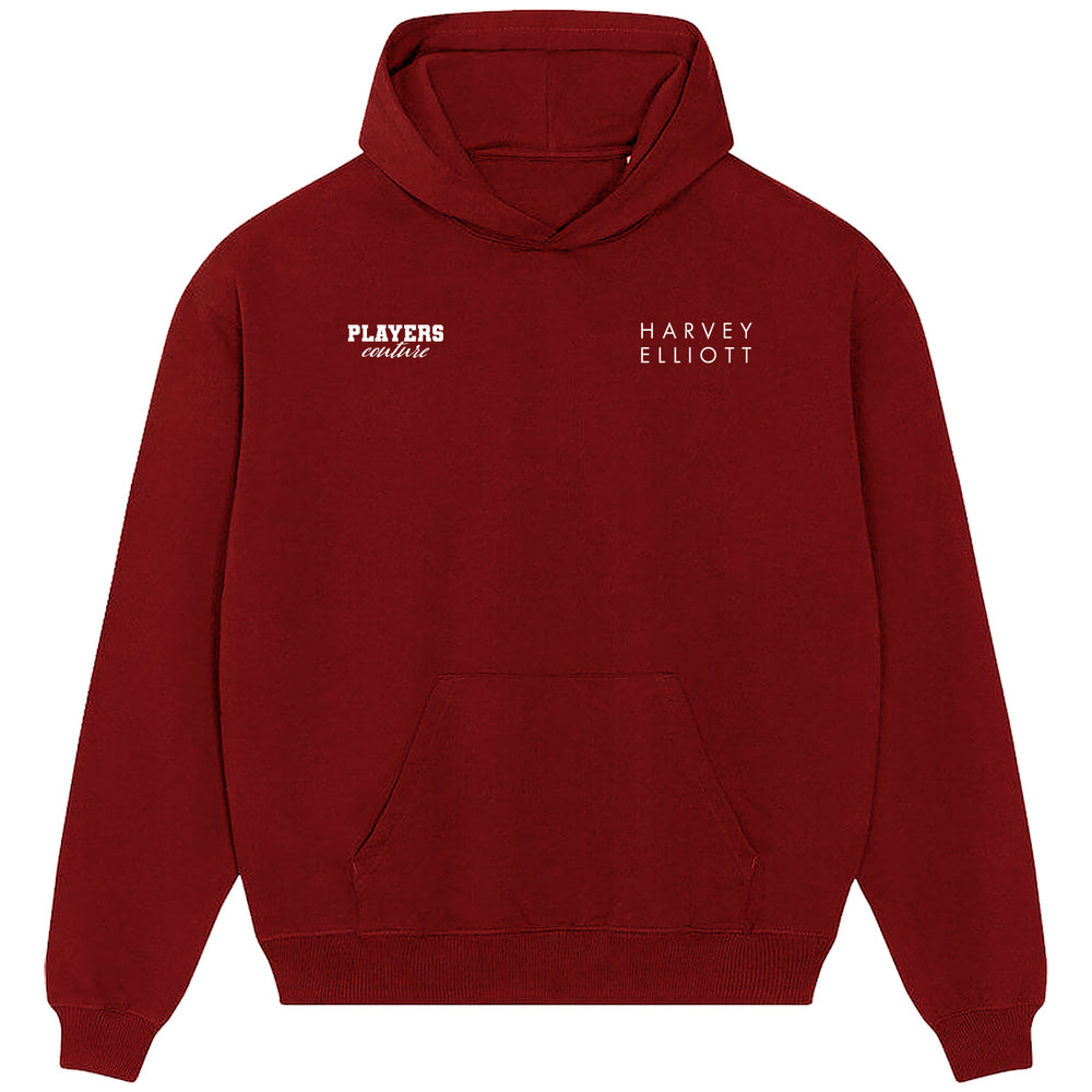 Harvey Elliott Logo Players Couture Men's Casual Hoodie Red