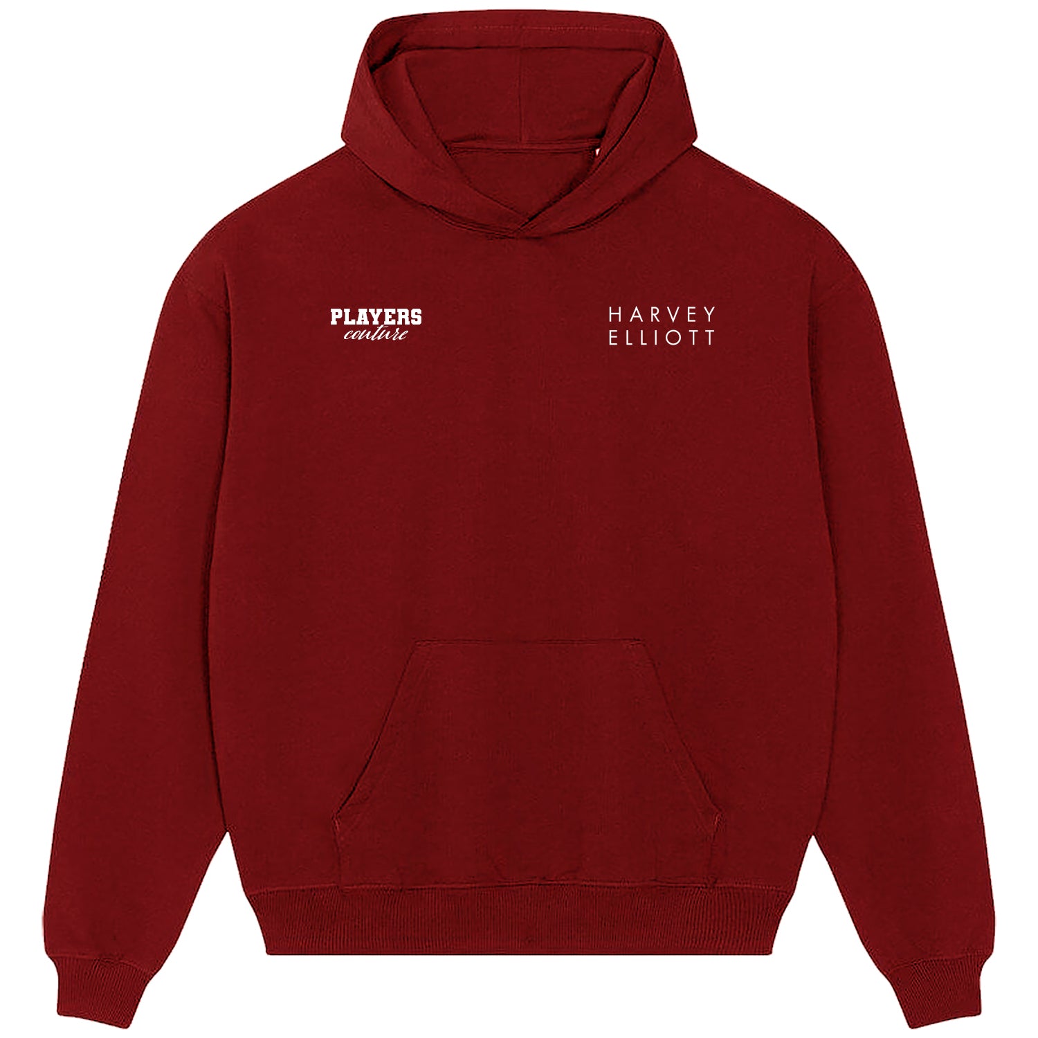 Harvey Elliott Logo Players Couture Men's Casual Hoodie Red