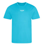 Essentials Collection t-shirt – blue men's t-shirt with white Essentials Collection letters and Players Couture logo on the