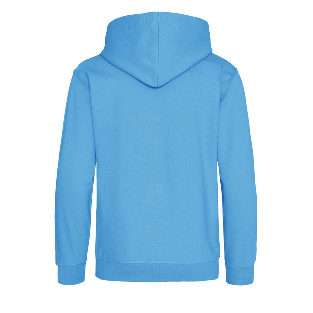 Essentials Collection hoodie – blue kids' hoodie with white Essentials Collection letters and Players Couture logo on the