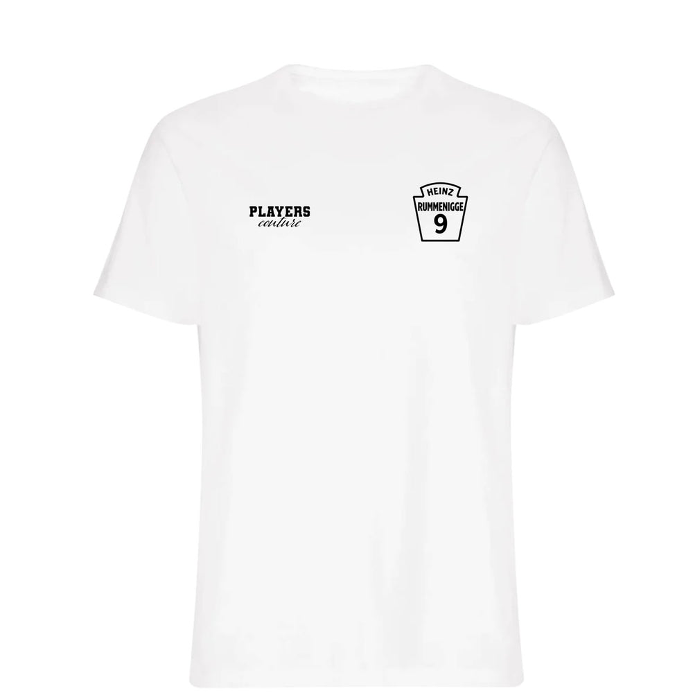 Heinz Rummenigge Logo Players Couture Men's T-Shirt White
