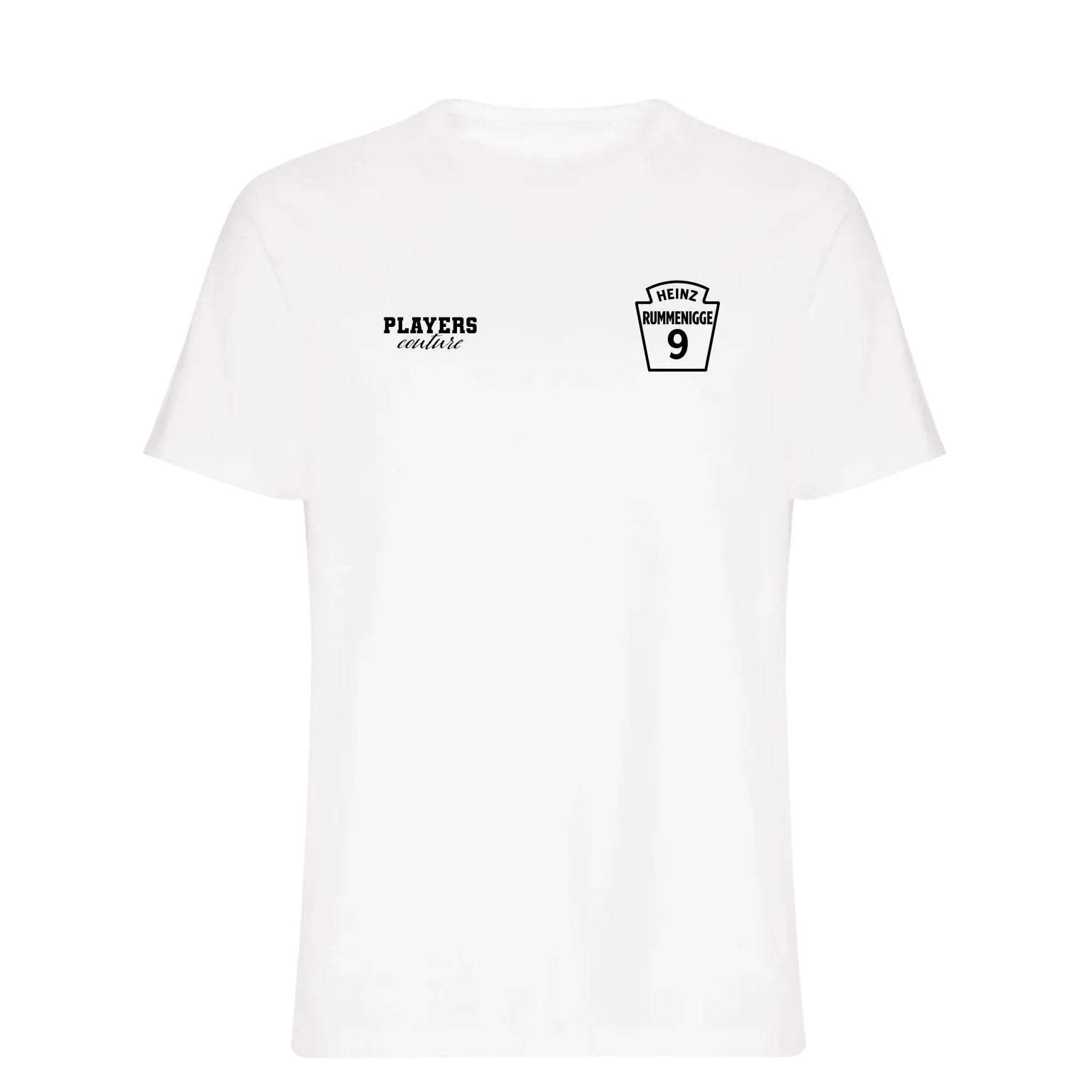 Heinz Rummenigge Logo Players Couture Men's T-Shirt White