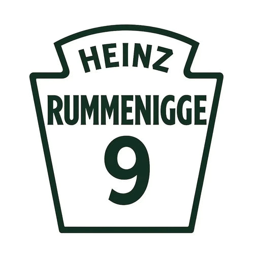Heinz Rummenigge Logo Men's Hoodie – white close-up detail shot of the Heinz Rummenigge Players Couture logo design
