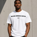 Helena Bonham Carter white men's T-shirt lifestyle photograph 1