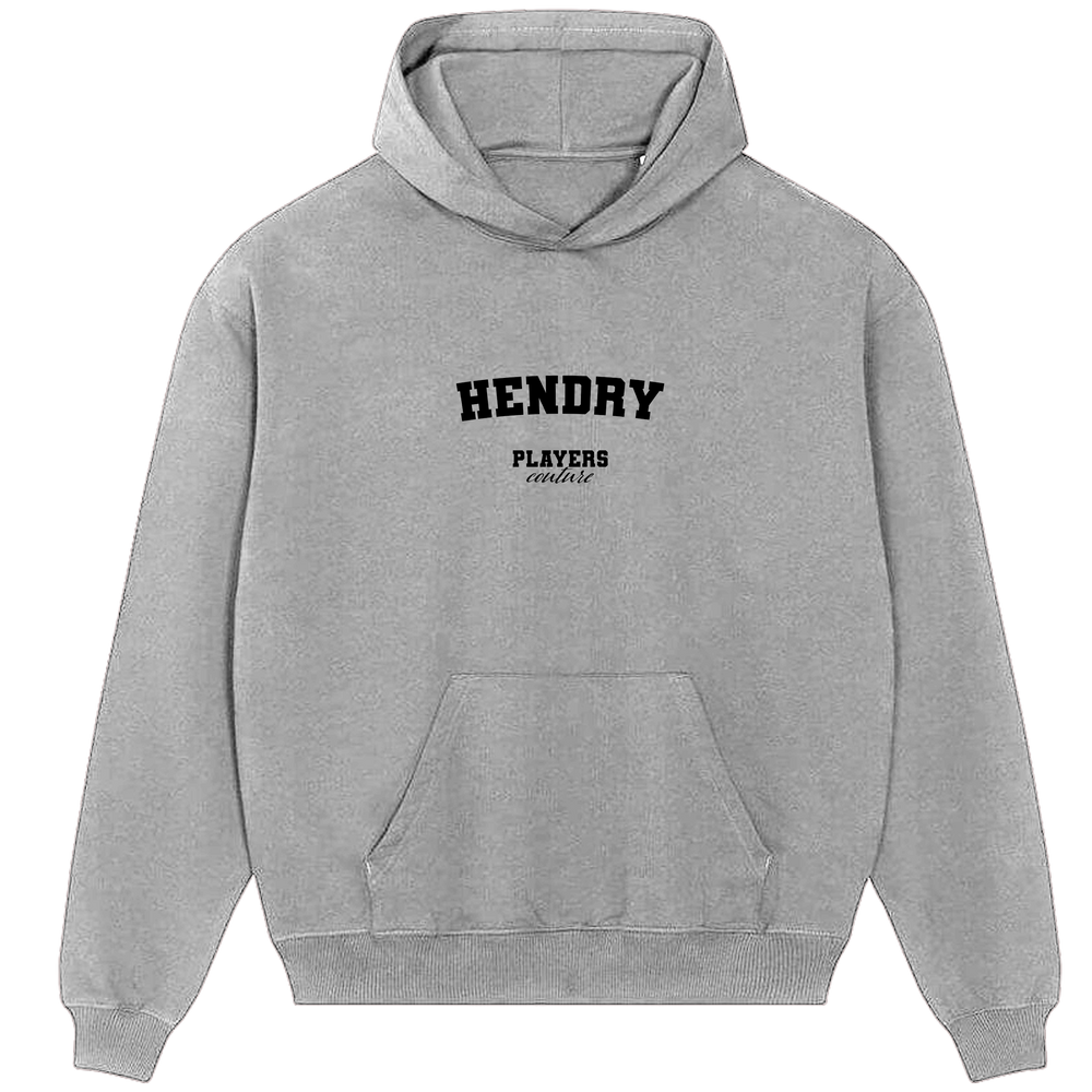 Hendry Players Couture Men's Casual Hoodie Gray