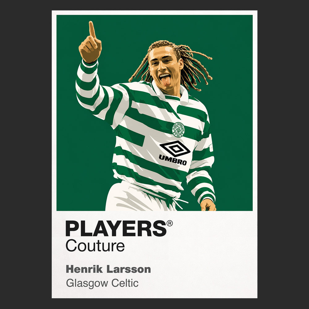 Henrik Larsson Celtic Icon Frame — Black
