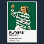 Henrik Larsson Celtic Icon Frame — Navy