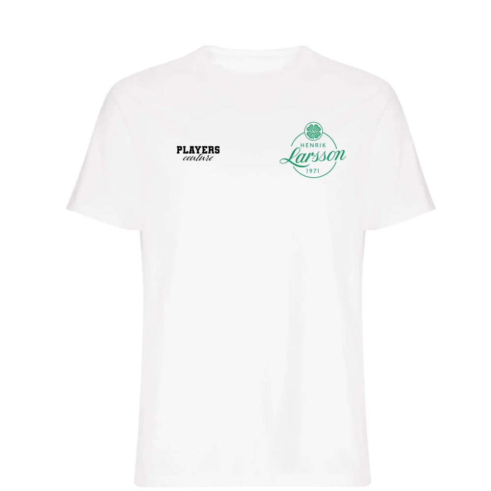 Henrik Larsson Logo Players Couture Mens T-Shirt White