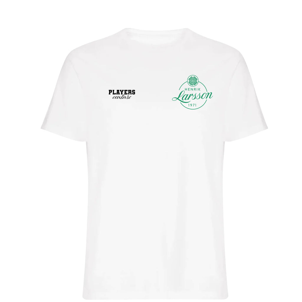 Henrik Larsson Logo Players Couture Mens T-Shirt White