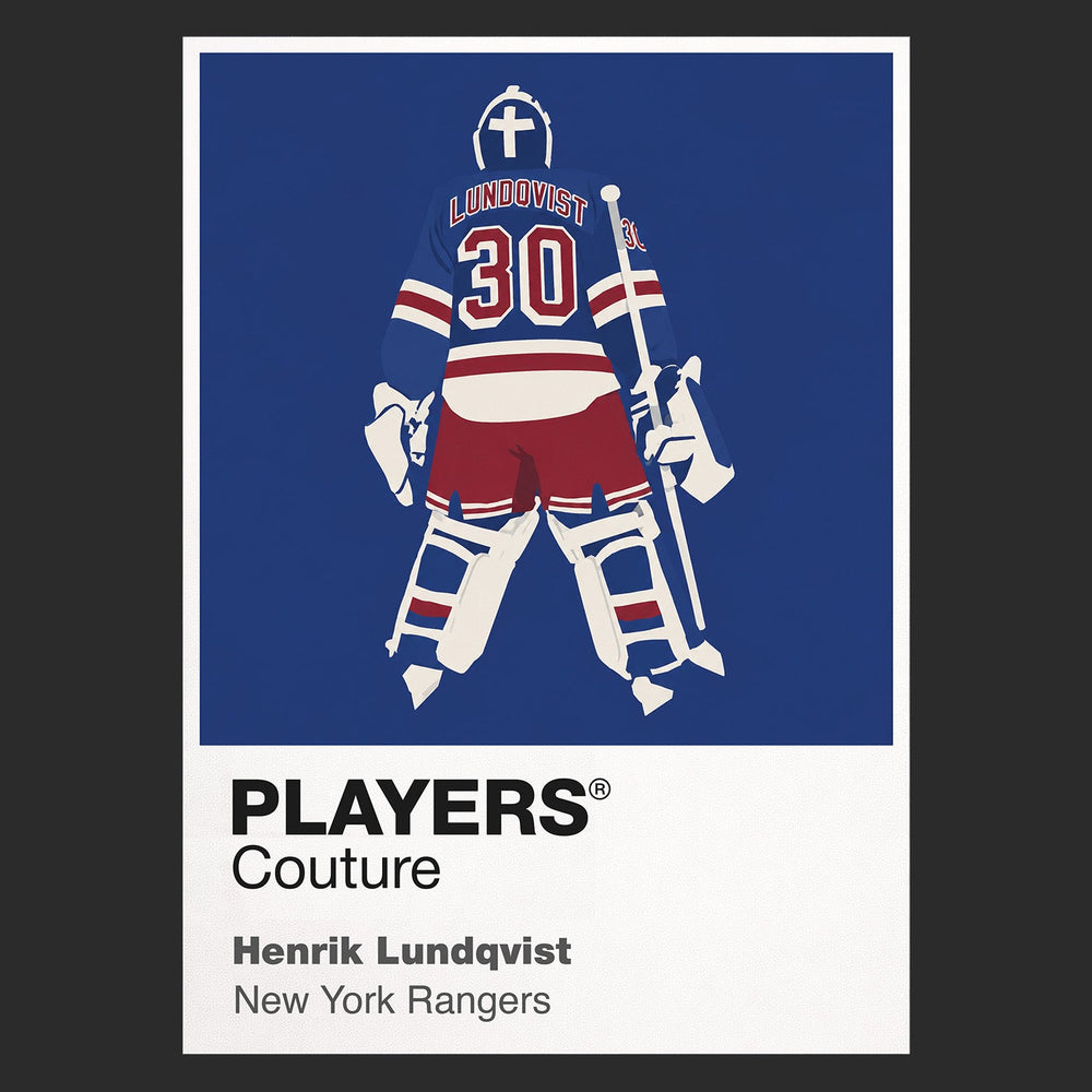 Henrik Lundqvist 1 Rangers Ice Hockey Icon Frame Men's T-Shirt – image 9