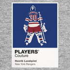 Henrik Lundqvist 1 Rangers Ice Hockey Icon Frame Men's T-Shirt – image 7