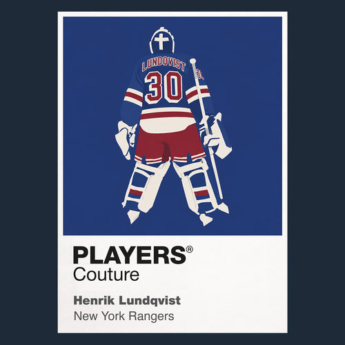 Henrik Lundqvist 1 Rangers Ice Hockey Icon Frame Men's Hoodie – image 1
