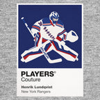 Henrik Lundqvist 2 Rangers Ice Hockey Icon Frame Men's Hoodie – image 6