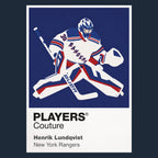 Henrik Lundqvist 2 Rangers Ice Hockey Icon Frame Men's Hoodie – image 1