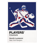 Henrik Lundqvist 2 Rangers Ice Hockey Icon Frame Men's Hoodie – image 8