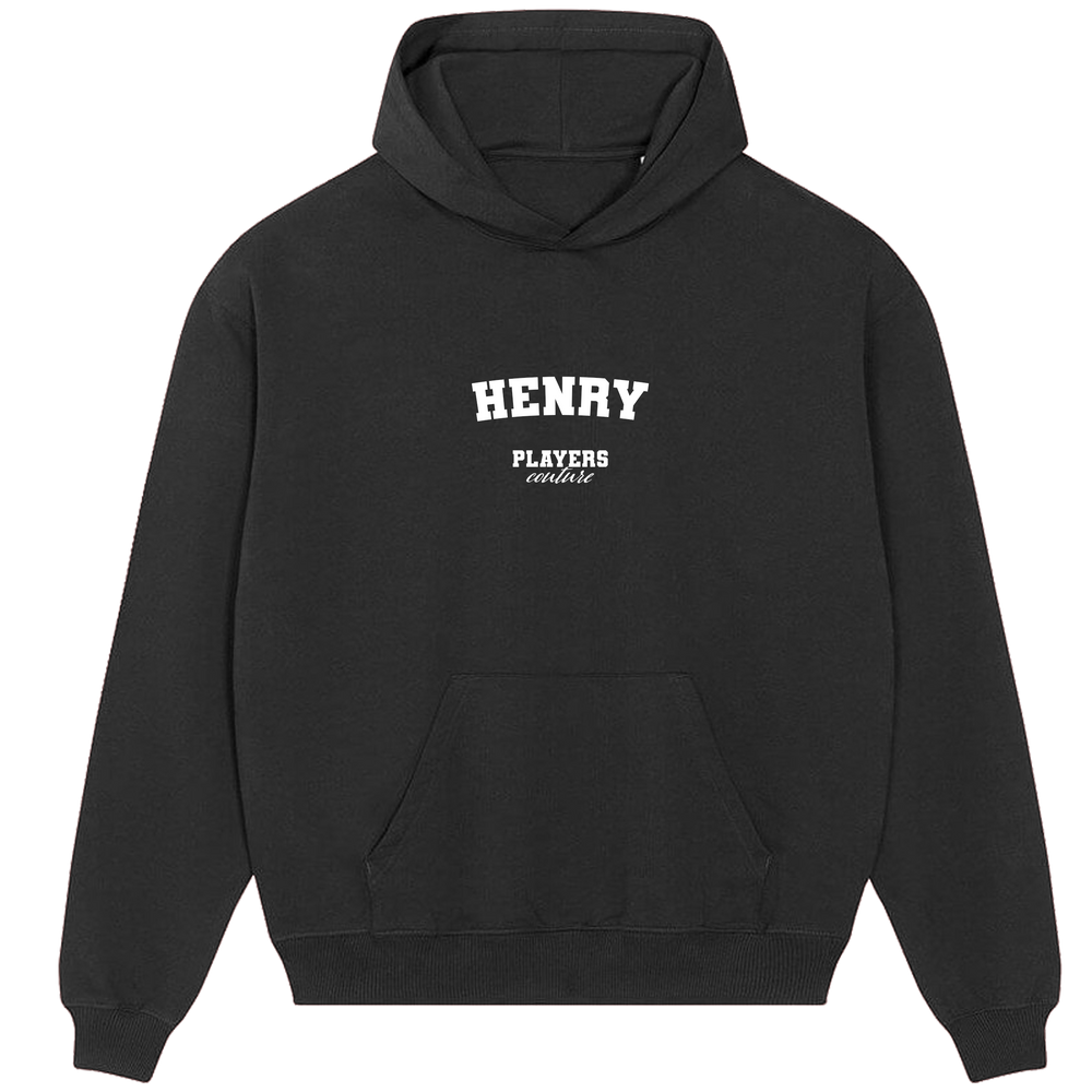 Henry Players Couture Men's Casual Hoodie Black