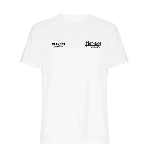 Hernan Crespo t-shirt – white men's t-shirt featuring the Hernan Crespo Players Couture logo