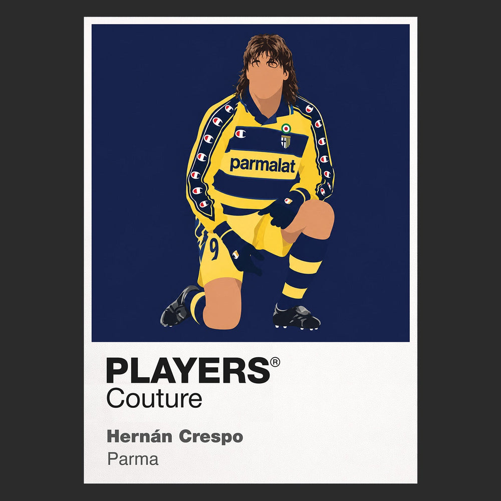 Hernán Crespo Parma Icon Frame artwork in black
