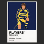 Hernán Crespo Parma Icon Frame artwork in black