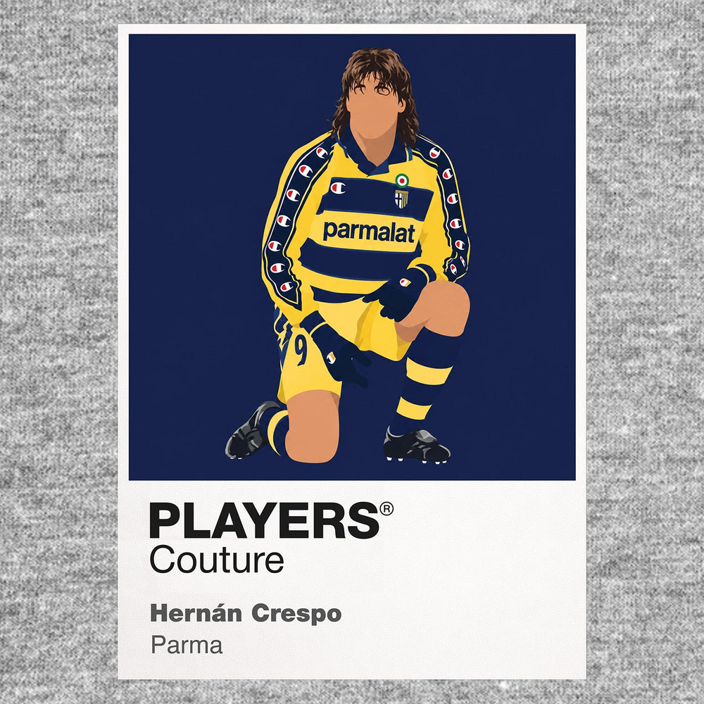 Hernán Crespo Parma Icon Frame artwork in grey