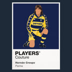 Hernán Crespo Parma Icon Frame artwork in navy
