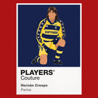 Hernán Crespo Parma Icon Frame artwork in red