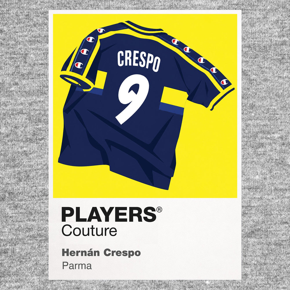 Hernán Crespo Parma shirt Icon Frame artwork in grey