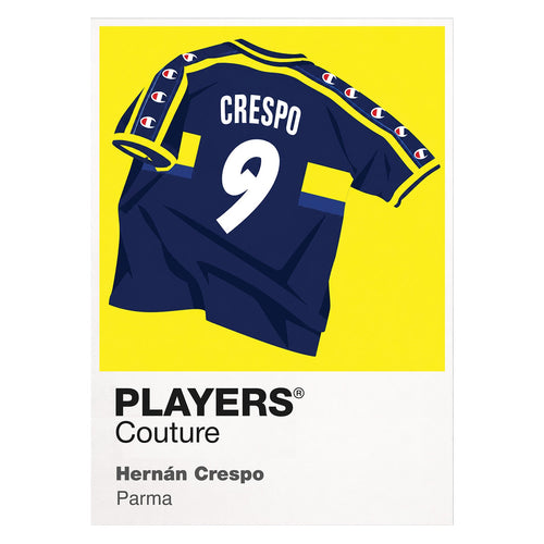 Hernán Crespo Parma shirt Icon Frame artwork on white