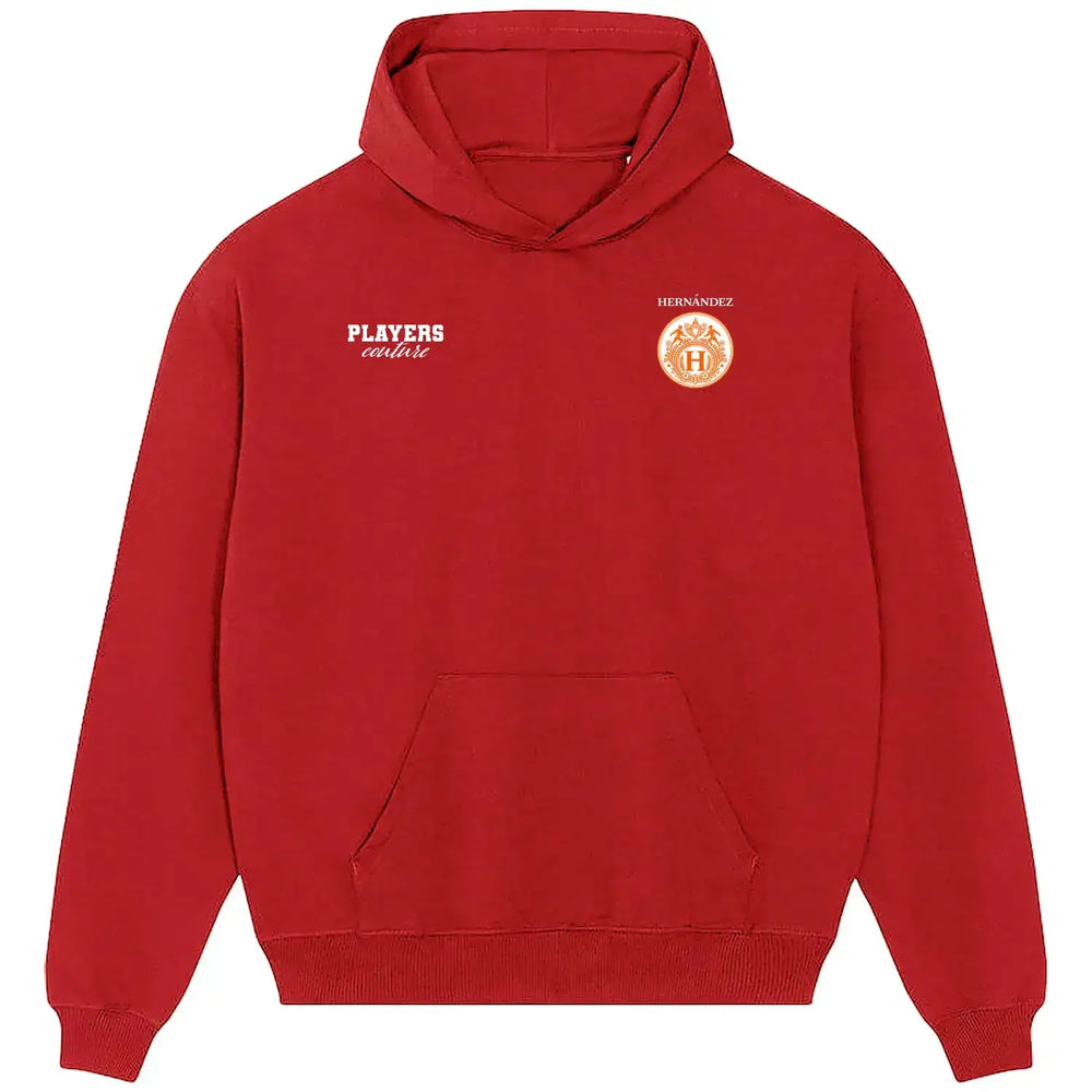 Hernandez Logo Players Couture Men's Casual Hoodie - Red / S | AC Milan, Bayern Munich, Fashion Collection, Football, France, Hoodies, Men's, Volume 1
