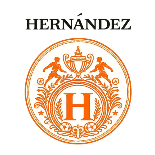 Hernandez Logo Men's T-Shirt – white close-up detail shot of the Hernandez Players Couture logo design