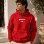 heskey name-print hoodie - red