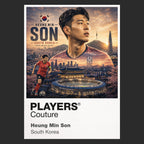 Heung Min Son South Korea Atlas Frame artwork by Players Couture