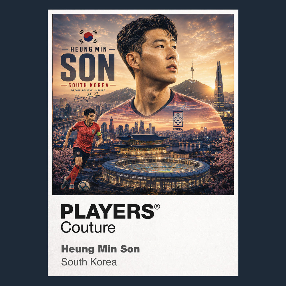 Heung Min Son South Korea Atlas Frame artwork by Players Couture