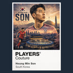 Heung Min Son South Korea Atlas Frame artwork by Players Couture