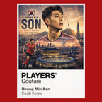 Heung Min Son South Korea Atlas Frame artwork by Players Couture