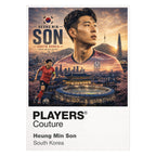 Heung Min Son South Korea Atlas Frame artwork by Players Couture
