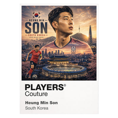 Heung Min Son South Korea Atlas Frame artwork by Players Couture