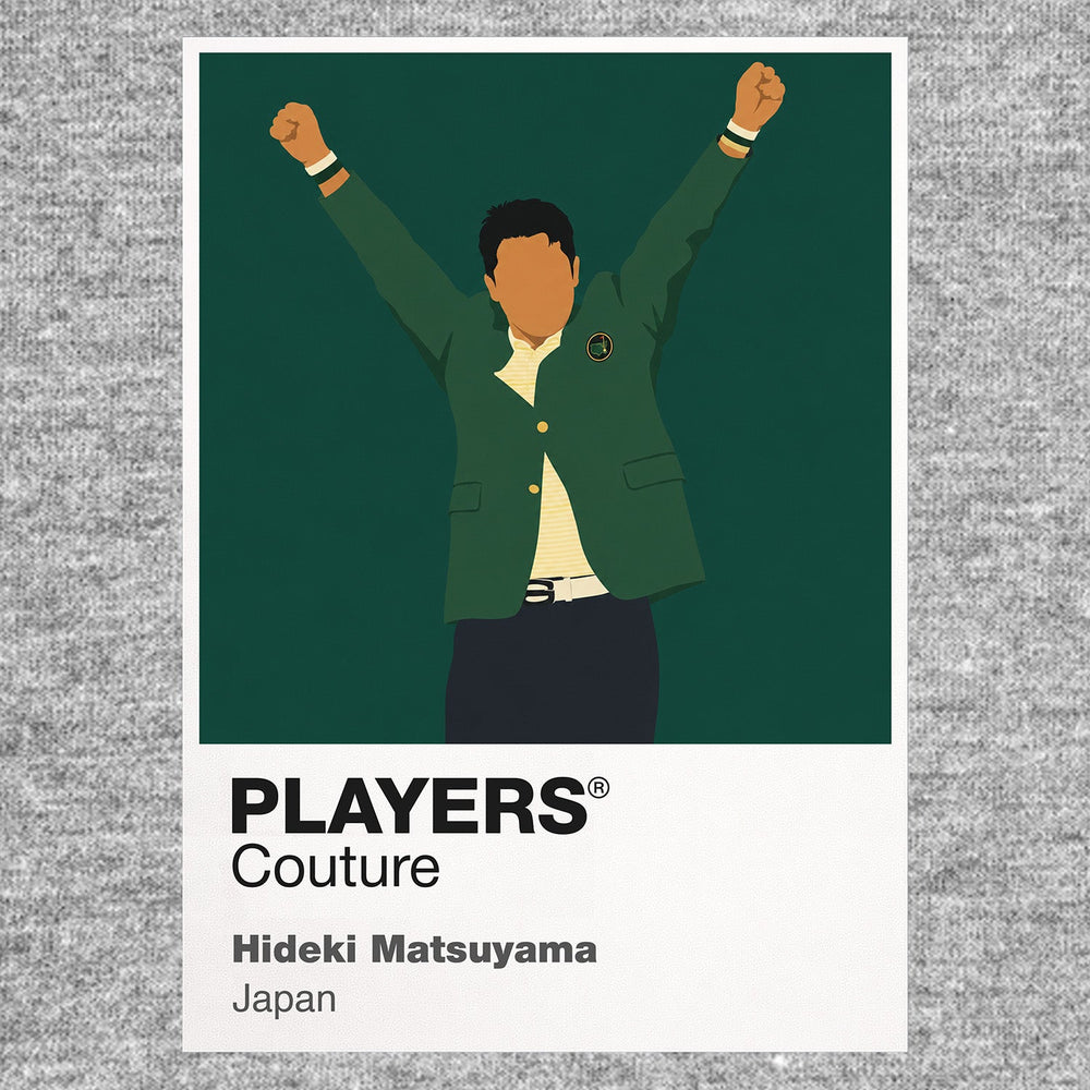 Hideki Matsuyama Golf Icon Frame Men's Polo Shirt