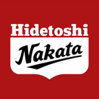Hidetoshi Nakata Logo Men's Hoodie – red close-up detail shot of the Hidetoshi Nakata Players Couture logo design
