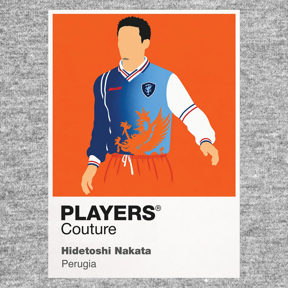Hidetoshi Nakata Perugia Icon Frame artwork in grey