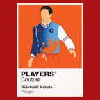 Hidetoshi Nakata Perugia Icon Frame artwork in red
