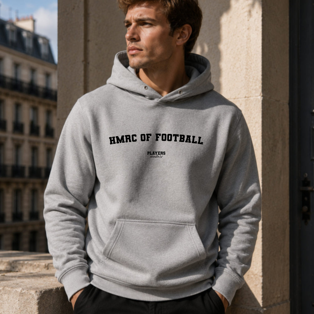 hmrc-of-football name-print hoodie - grey