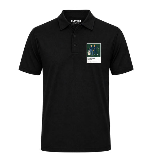 Ben Hogan & Arnold Palmer Golf Icon Frame Men's Polo Shirt - Black