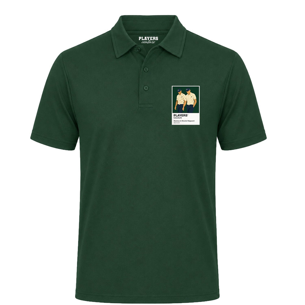 Hojgaard Brothers Golf Icon Frame Men's Polo Shirt - Bottle Green