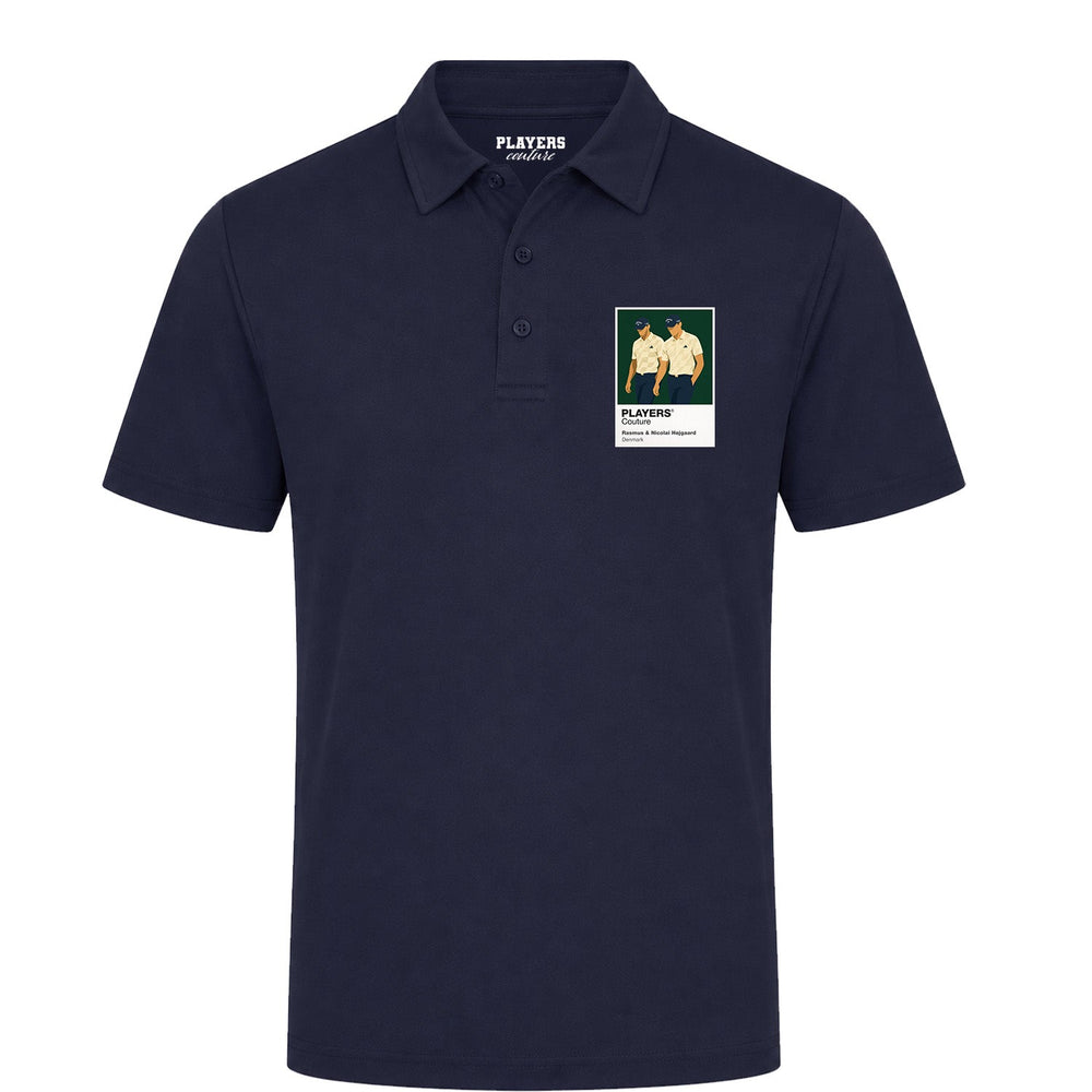 Hojgaard Brothers Golf Icon Frame Men's Polo Shirt - Navy